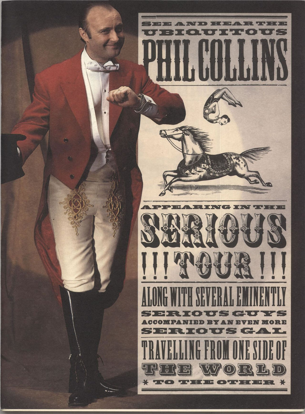 Phil Collins Serious Tour + ticket stub UK tour programme TOUR PROGRAMME