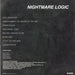 Power Trip Nightmare Logic - Clear US vinyl LP album (LP record)