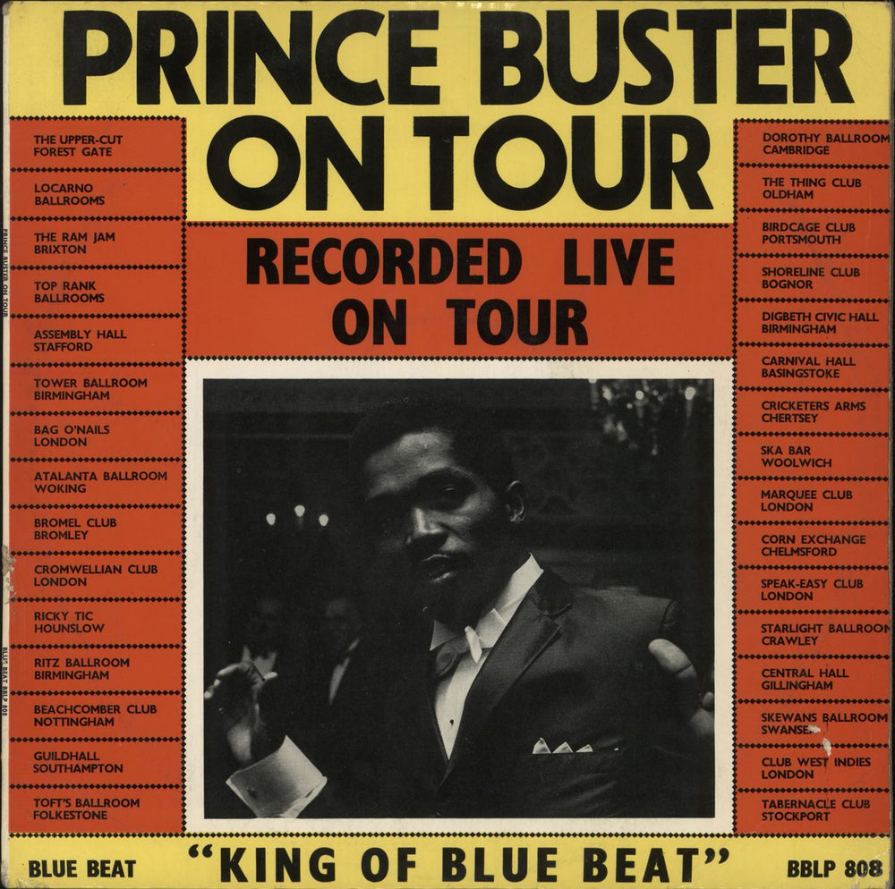 Prince Buster Prince Buster On Tour UK vinyl LP album (LP record) BBLP808