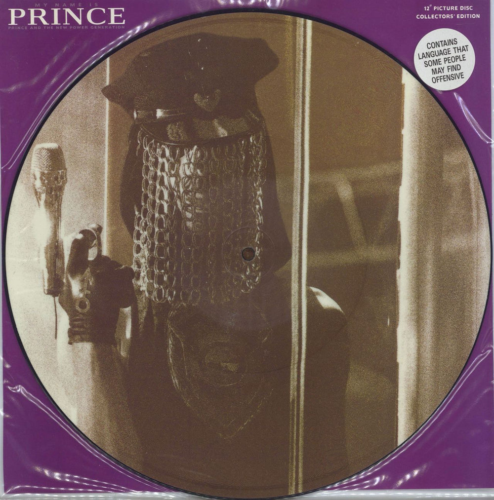 Prince My Name Is Prince UK 12" vinyl picture disc (12 inch picture record) W0132TP