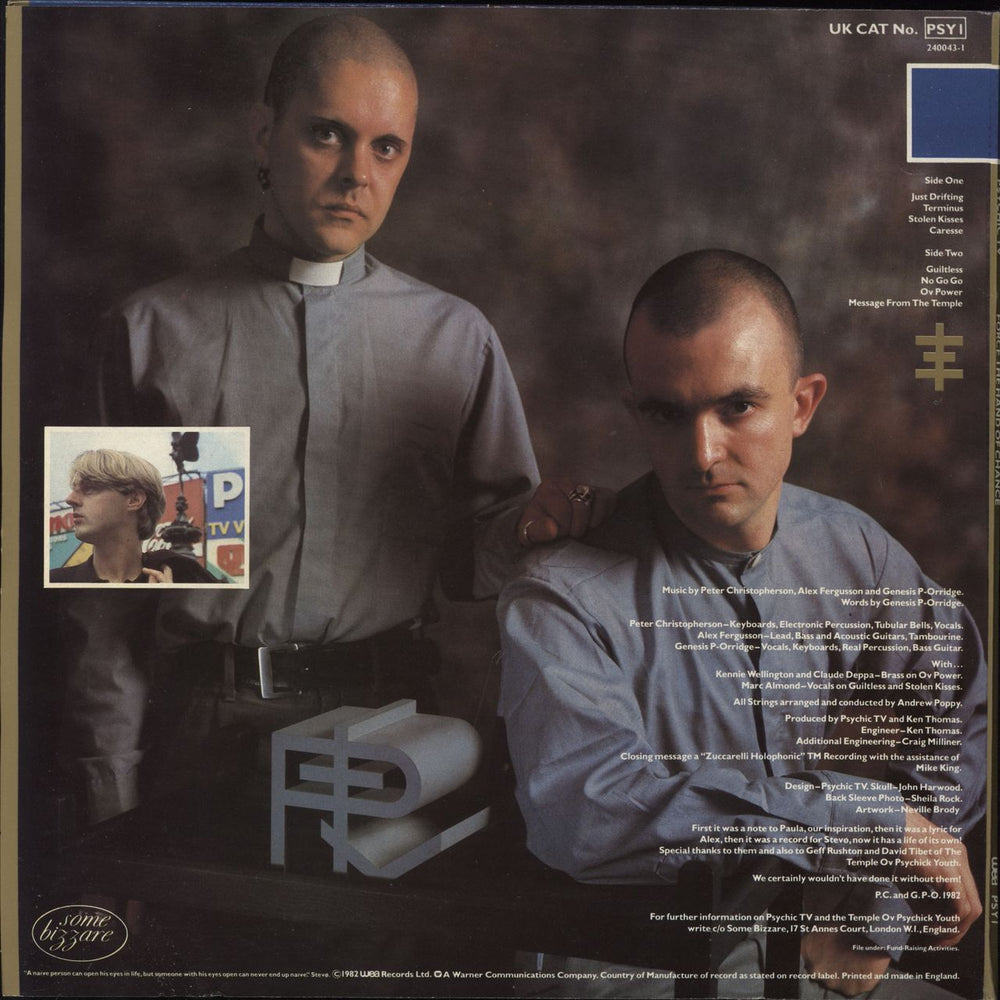 Psychic TV Force The Hand Of Chance - Complete - Stickered UK 2-LP vinyl record set (Double LP Album)