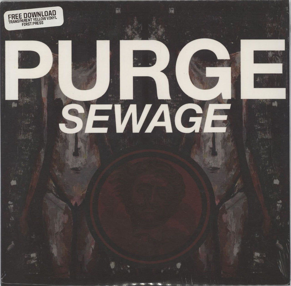 Purge Sewage - 1st - Yellow Vinyl - Sealed US 7" vinyl single (7 inch record / 45) HR006V