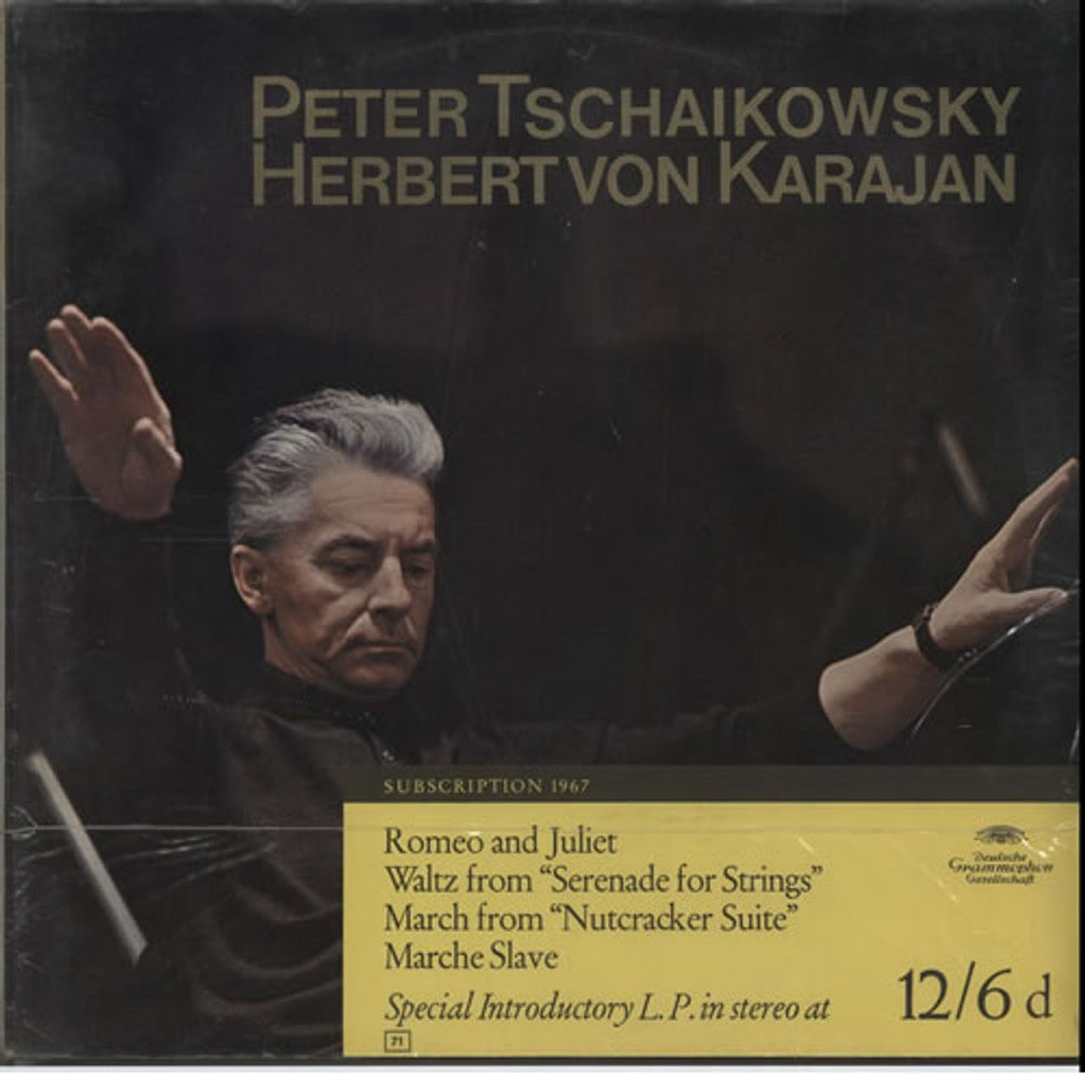 Pyotr Ilyich Tchaikovsky Peter Tschaikowsky - Herbert Von Karajan - stickered German Promo vinyl LP album (LP record) 104811