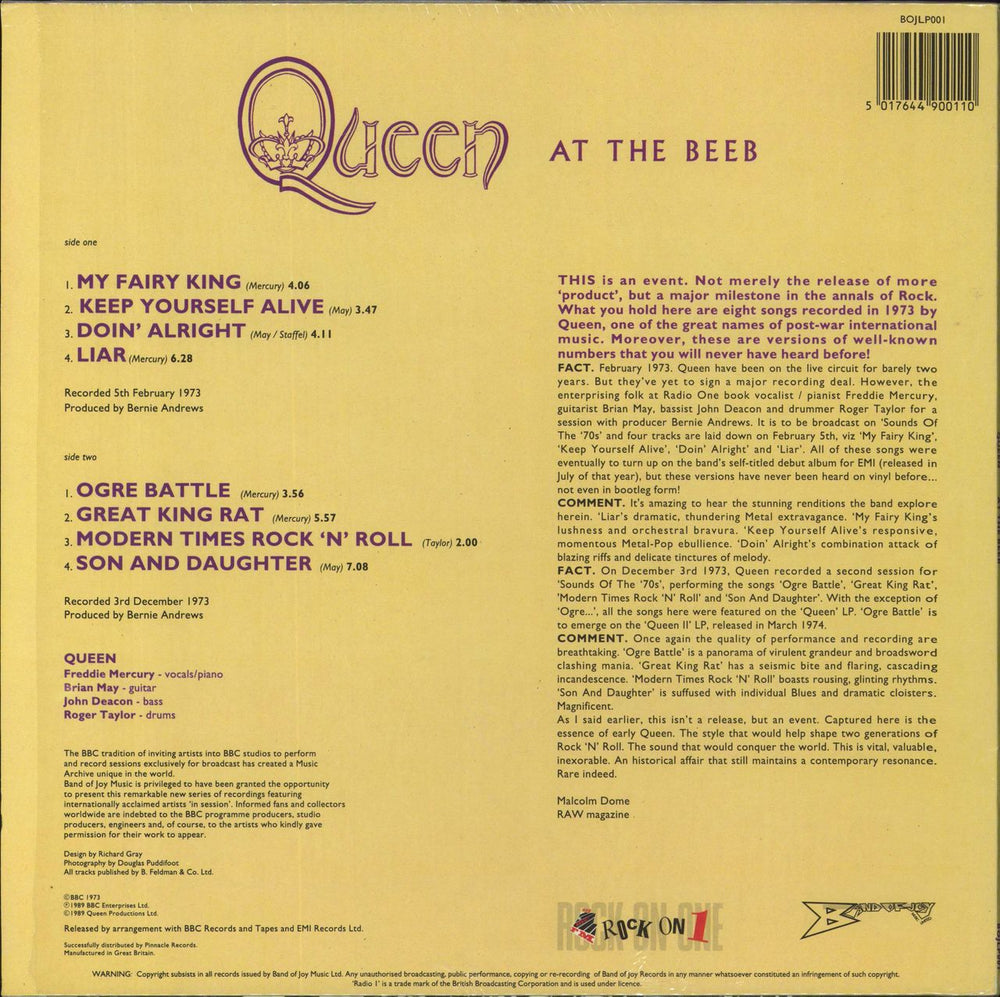 Queen At The Beeb UK vinyl LP album (LP record) 5017644900110