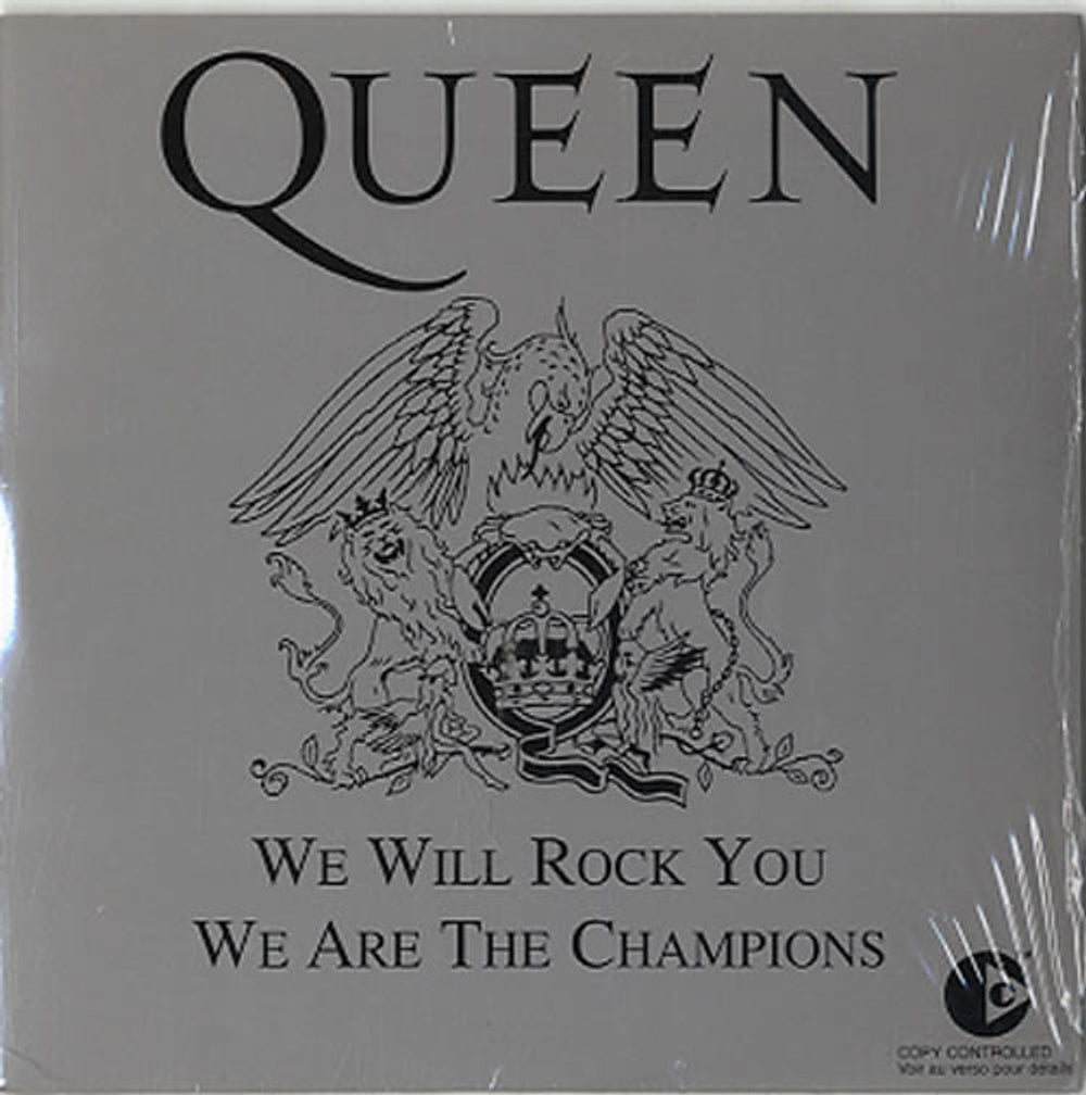 Queen We Will Rock You / We Are The Champions - Silver Sleeve French CD single (CD5 / 5") 5521282