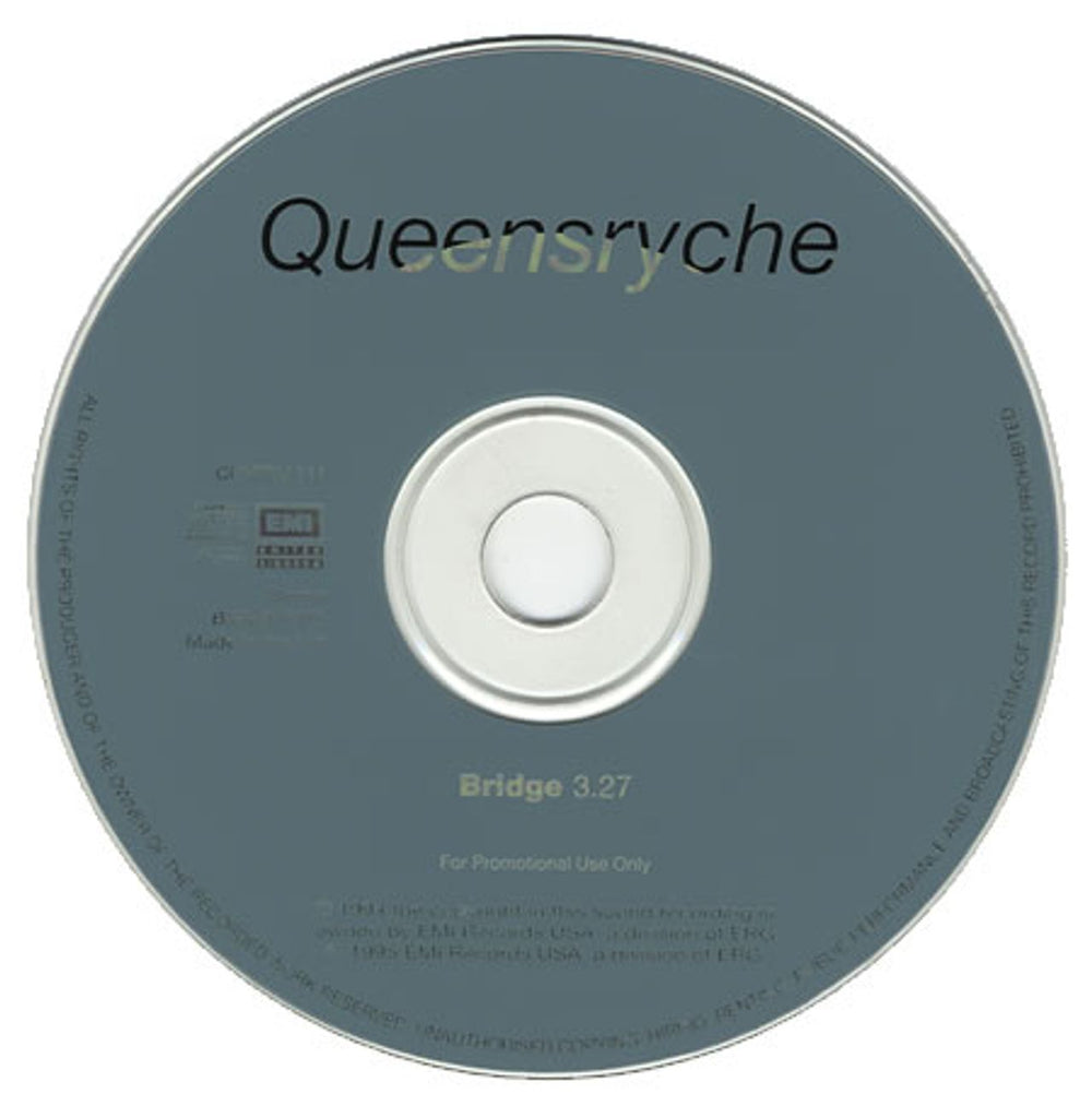 Queensryche Bridge UK Promo CD single (CD5 / 5") QRYC5BR42969
