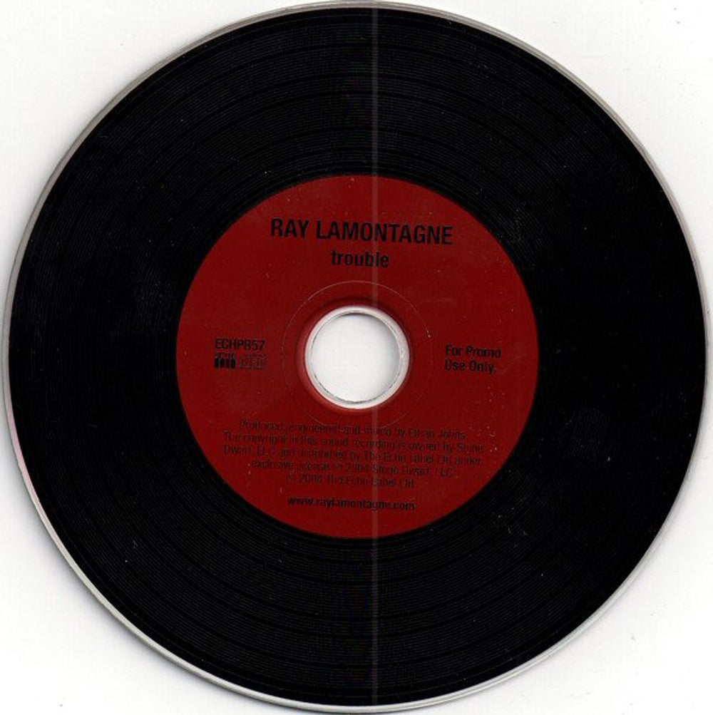 Ray Lamontagne Trouble UK Promo CD album (CDLP) RYYCDTR413174