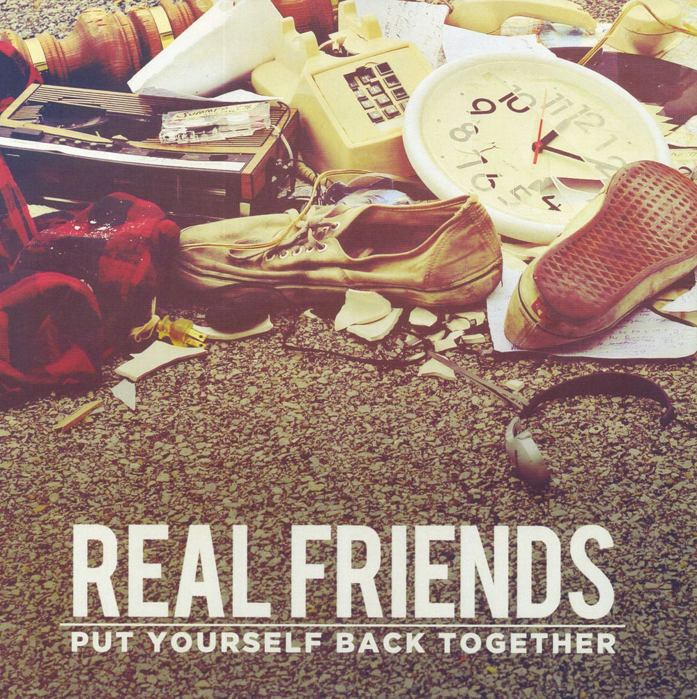 Real Friends Put Yourself Back Together - Red Vinyl UK 12" vinyl single (12 inch record / Maxi-single) KT1-042LP