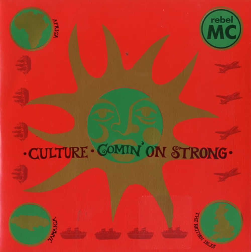 Rebel MC Culture / Comin' On Strong UK 7" vinyl single (7 inch record / 45) WANT38