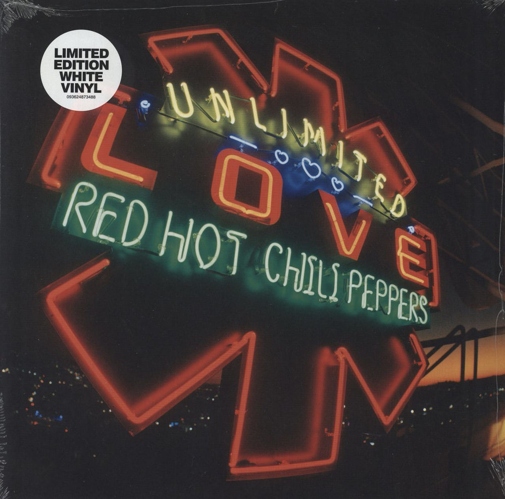 Red Hot Chili Peppers Unlimited Love - White Vinyl - Sealed UK 2-LP vinyl record set (Double LP Album) 093624873488