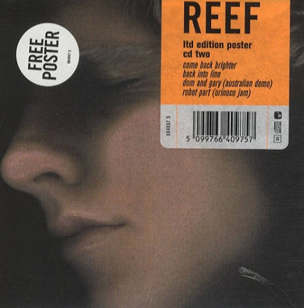 Reef Come Back Brighter UK 2-CD single set (Double CD single) EEF2SCO180647