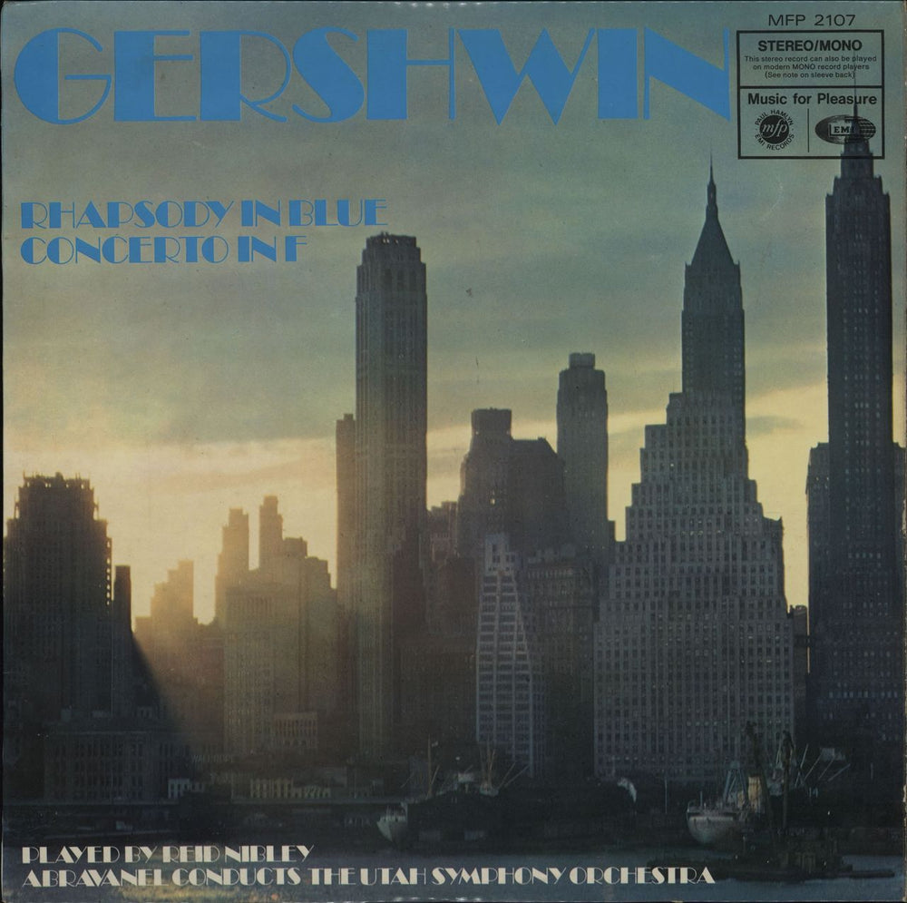 Reid Nibley Gershwin: Rhapsody In Blue / Concerto in F UK vinyl LP album (LP record) MFP2107