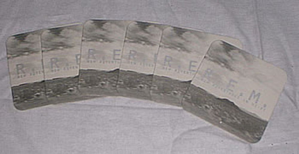REM New Adventures In Hi-Fi - Quantity of 6 Beermats! US Promo memorabilia BEER MATS X 6