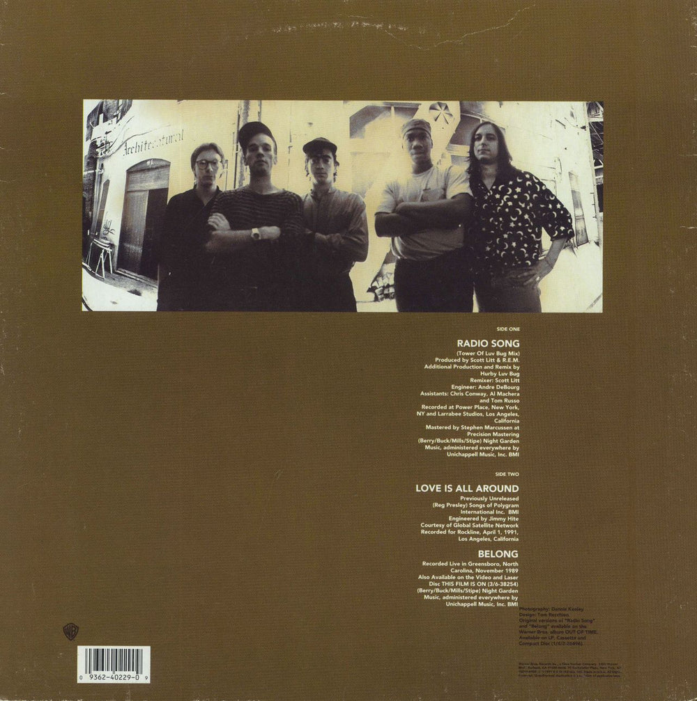 REM Radio Song US 12" vinyl single (12 inch record / Maxi-single) 093624022909