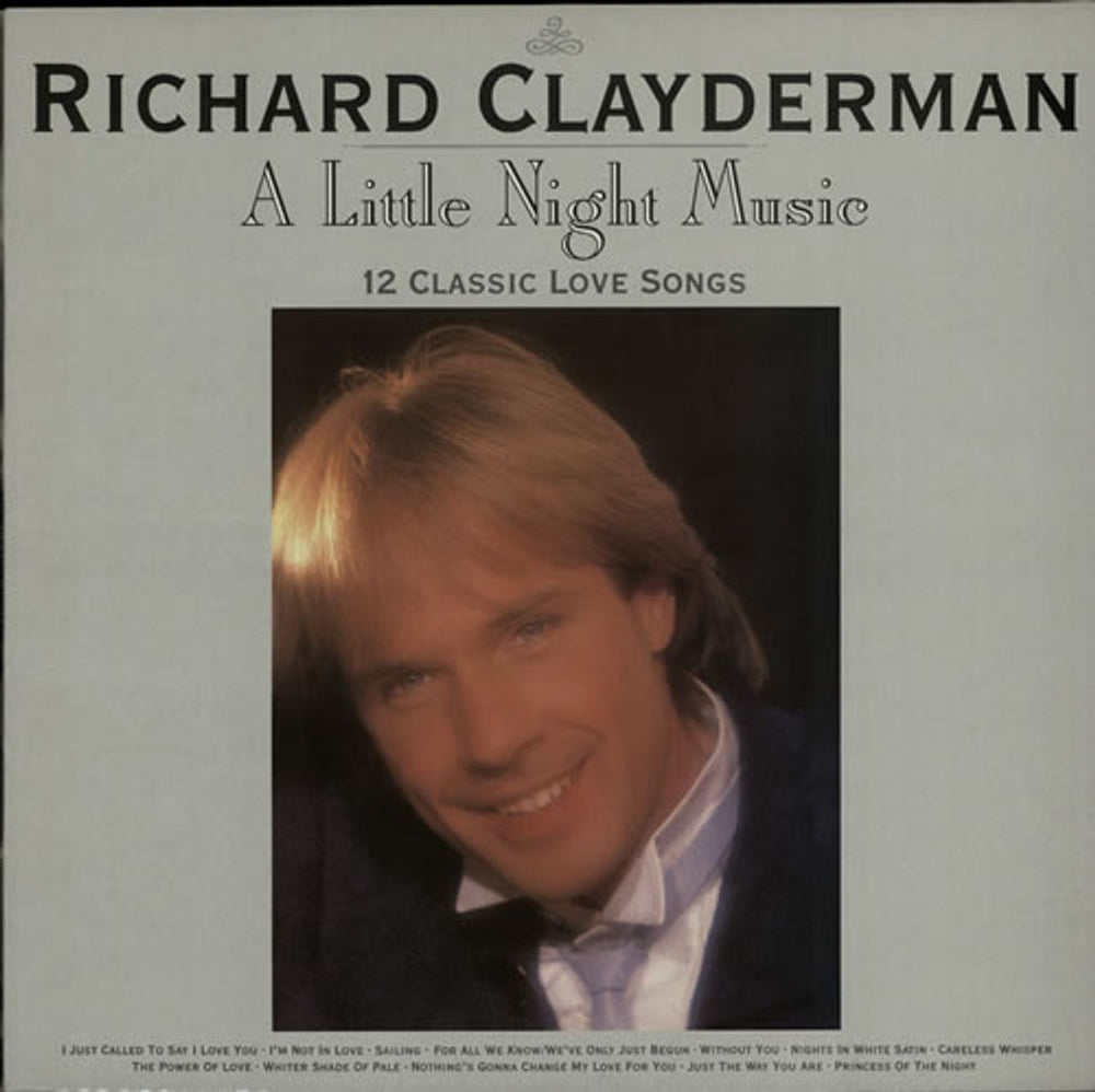 Richard Clayderman A Little Night Music UK vinyl LP album (LP record) 828125-1