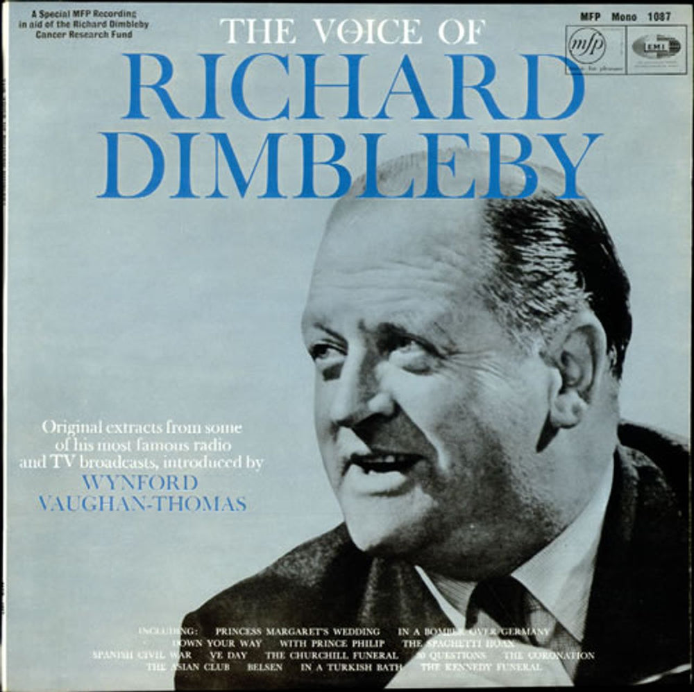 Richard Dimbleby The Voice Of Richard Dimbleby UK vinyl LP album (LP record) MFP1087