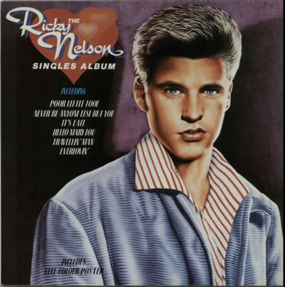 Ricky Nelson The Ricky Nelson Singles Album UK vinyl LP album (LP record) UAK30246