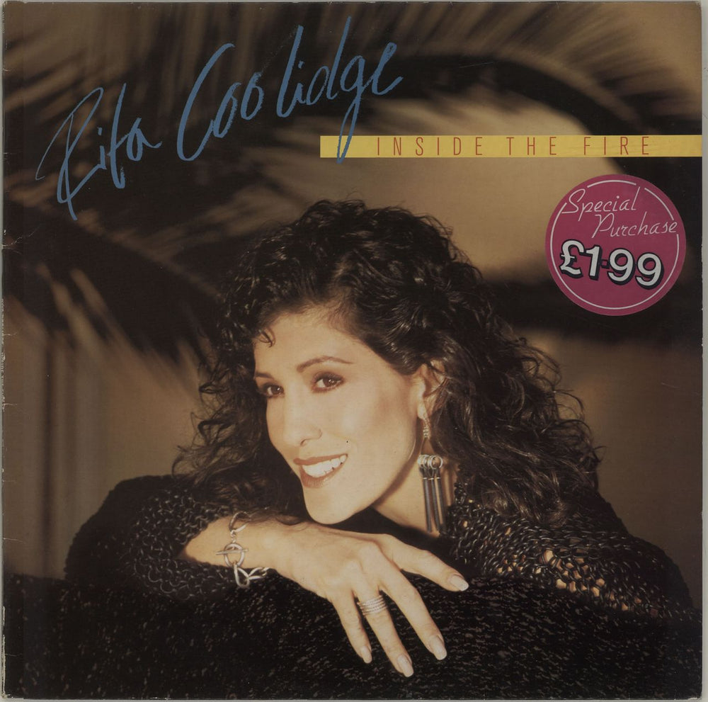 Rita Coolidge Inside The Fire UK vinyl LP album (LP record) AMA5003