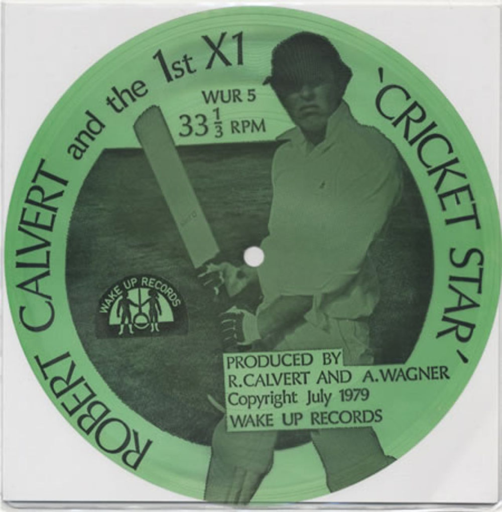 Robert Calvert Cricket Star UK 7" vinyl single (7 inch record / 45) WUR5