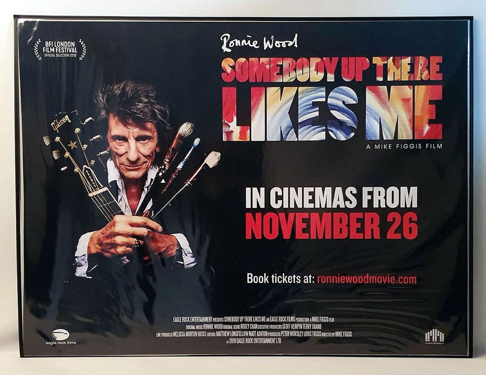 Ronnie Wood Somebody Up There Likes Me UK Promo poster CINEMA POSTER