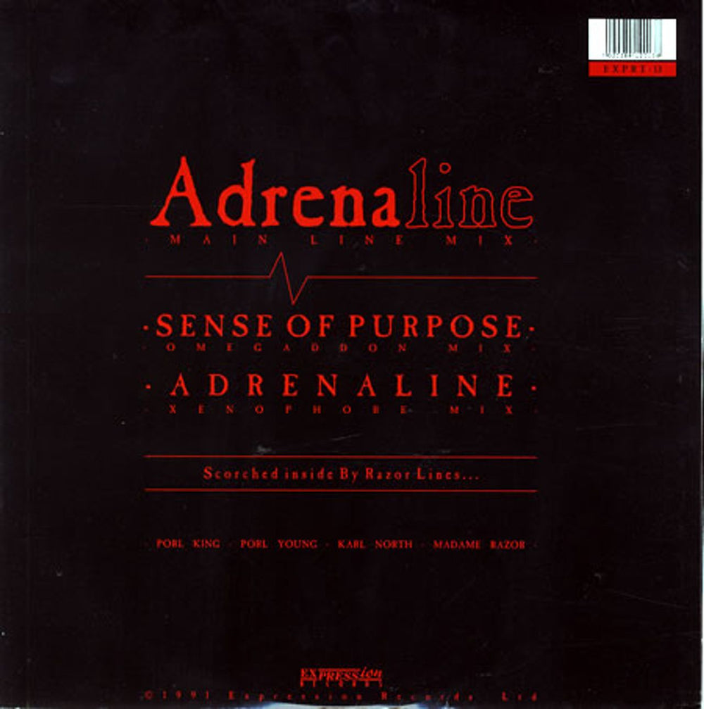 Rosetta Stone (Rock) Adrenaline UK 12" vinyl single (12 inch record / Maxi-single) XO212AD277317