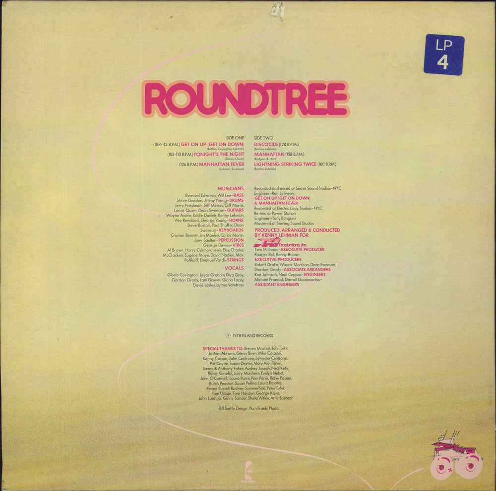 Roundtree Roller Disco UK vinyl LP album (LP record)