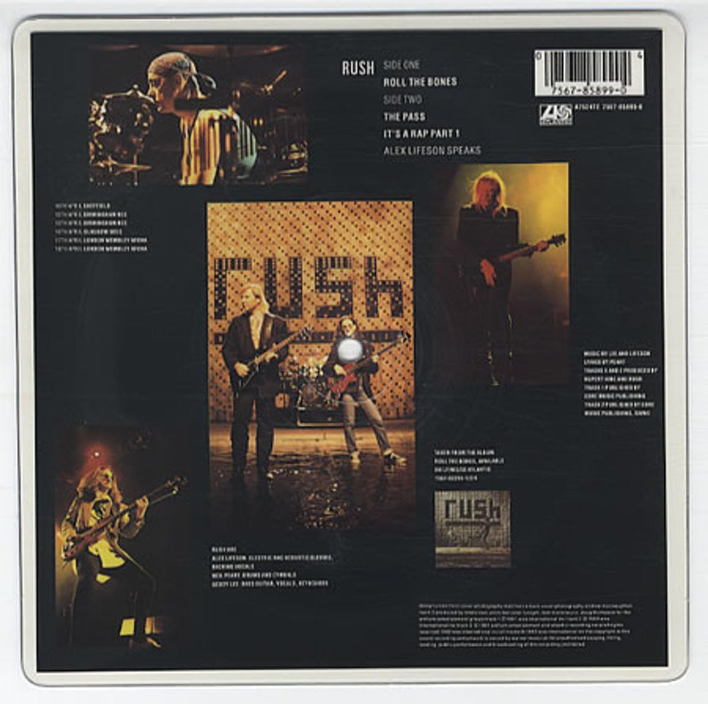 Rush Roll The Bones UK shaped picture disc (picture disc vinyl record) RUSSHRO03970