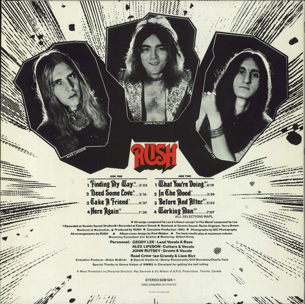 Rush Rush Dutch vinyl LP album (LP record)