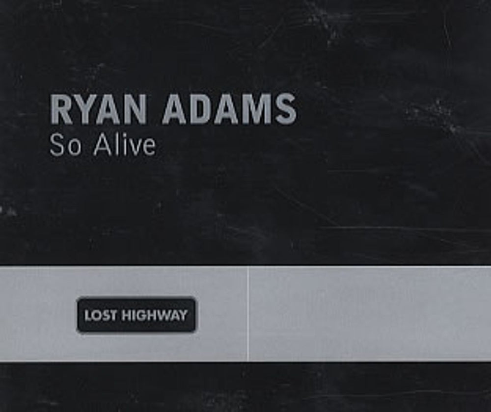 Ryan Adams So Alive UK Promo CD single (CD5 / 5") RYANCDP5