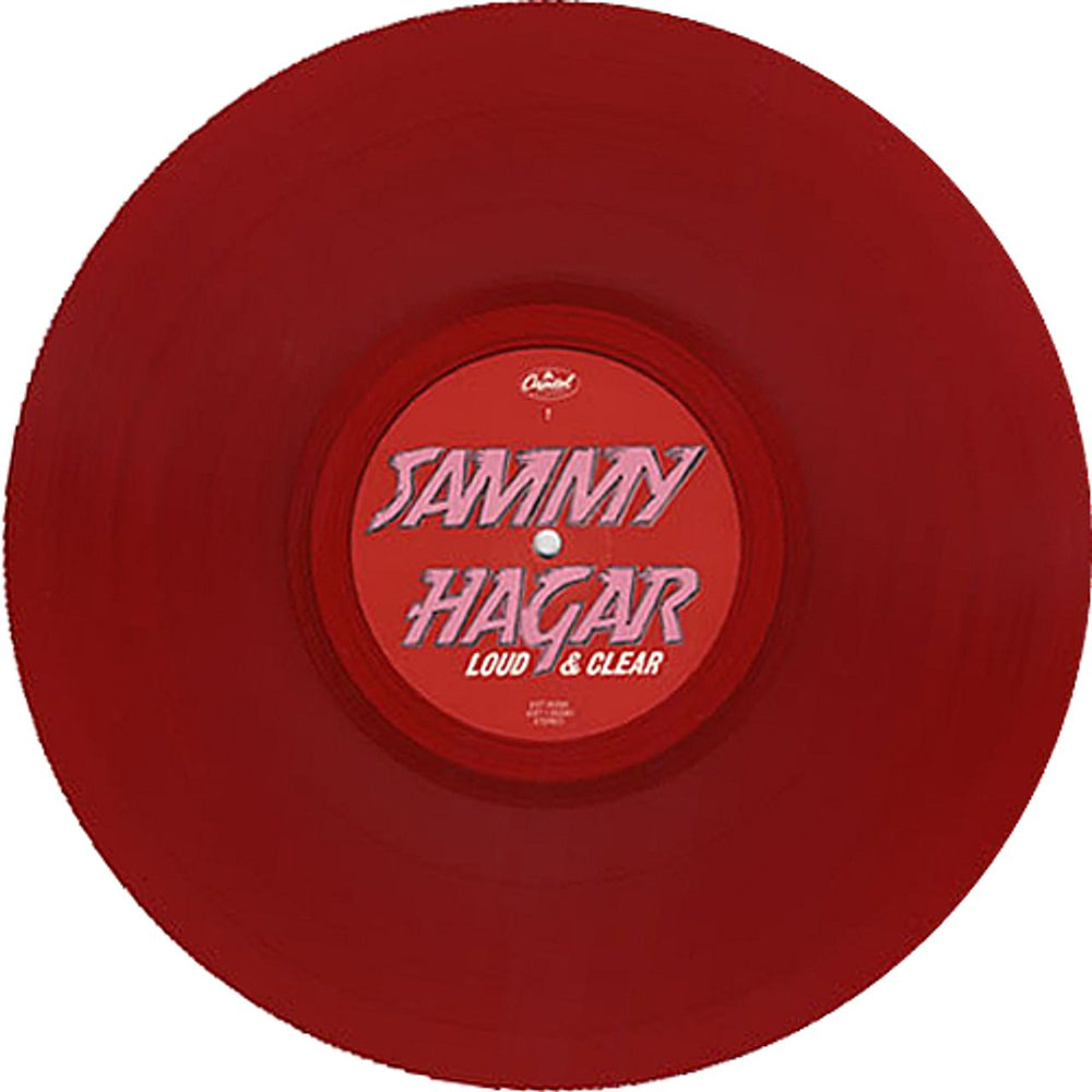 Sammy Hagar Loud & Clear - Red Vinyl UK vinyl LP album (LP record) HGALPLO264474