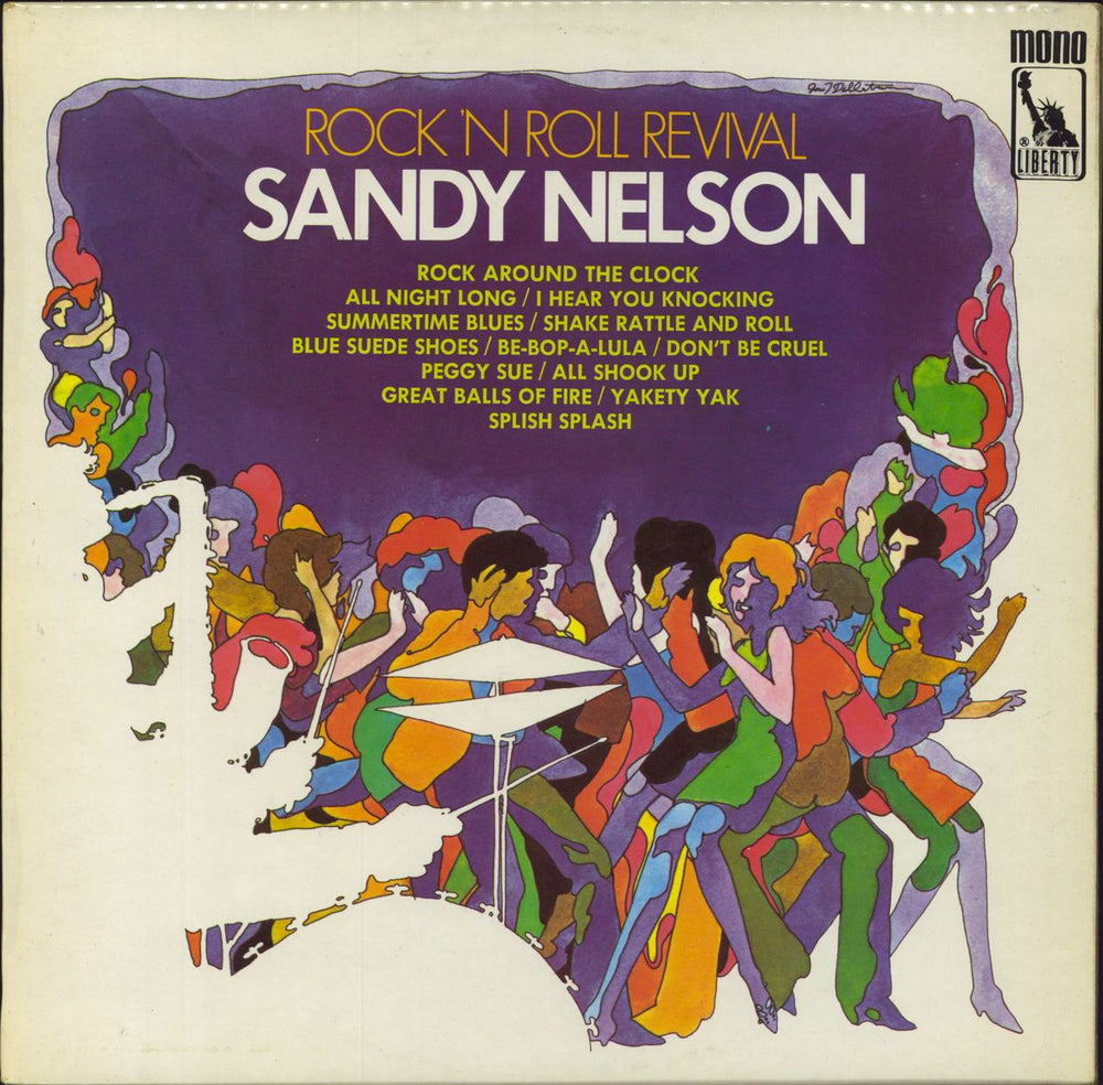 Sandy Nelson Rock 'n Roll Revival UK vinyl LP album (LP record) LBL83165E