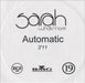 Sarah Whatmore Automatic UK Promo CD-R acetate CDR ACETATE