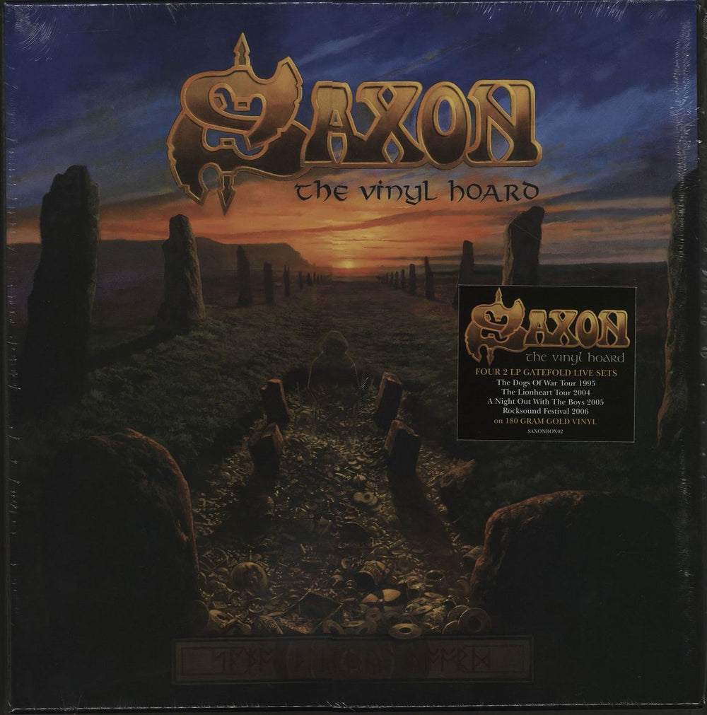 Saxon The Vinyl Hoard - 180gram Gold Vinyl UK Vinyl Box Set SAXONBOX02