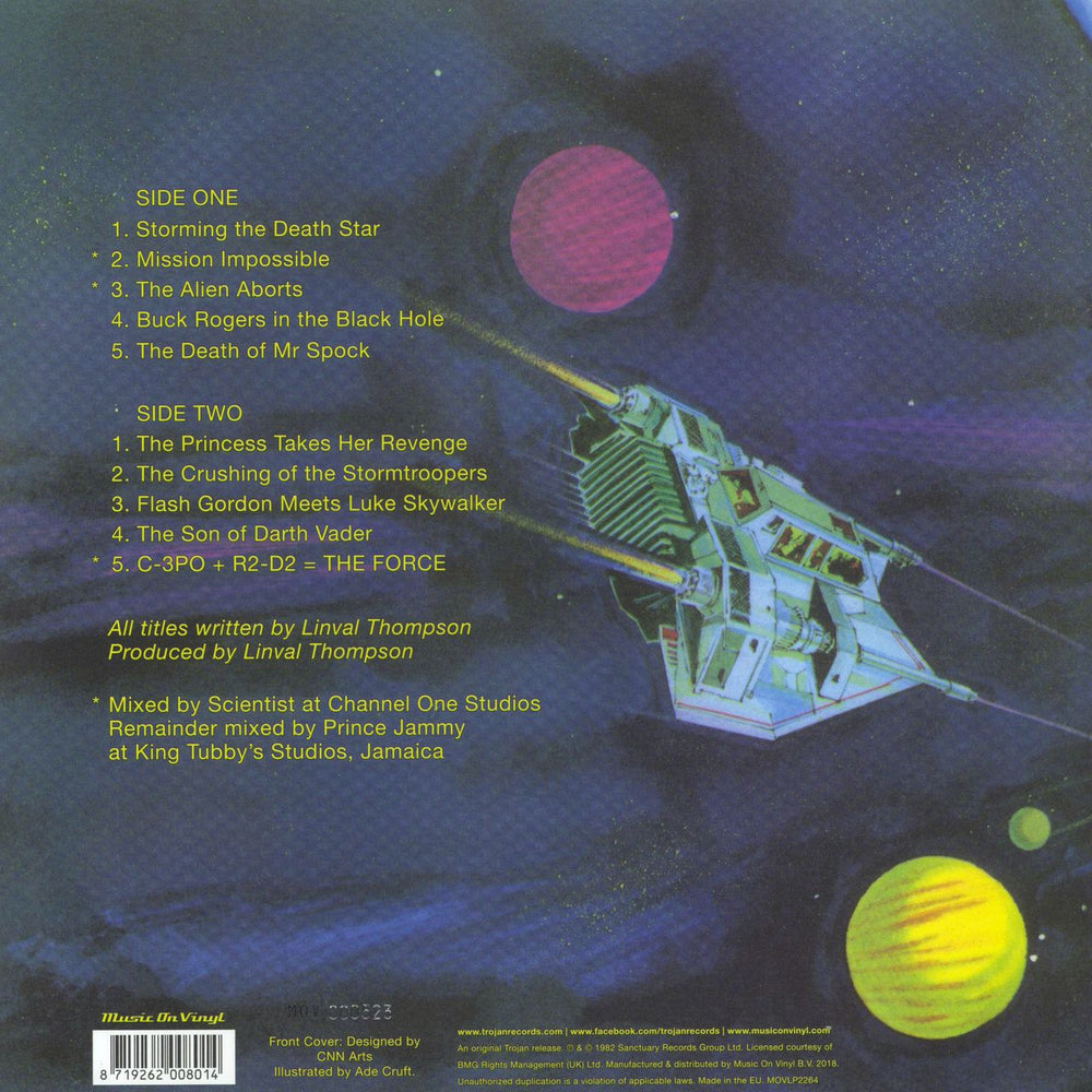 Scientist Scientist And Jammy Strike Back! - Orange UK vinyl LP album (LP record)