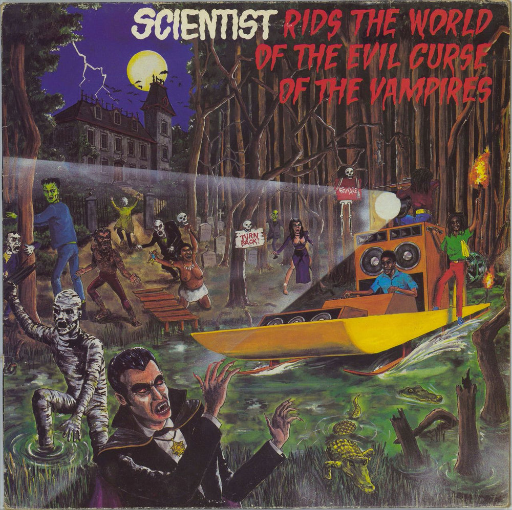 Scientist Scientist Rids The World Of The Evil Curse Of The Vampires UK vinyl LP album (LP record) GREL25