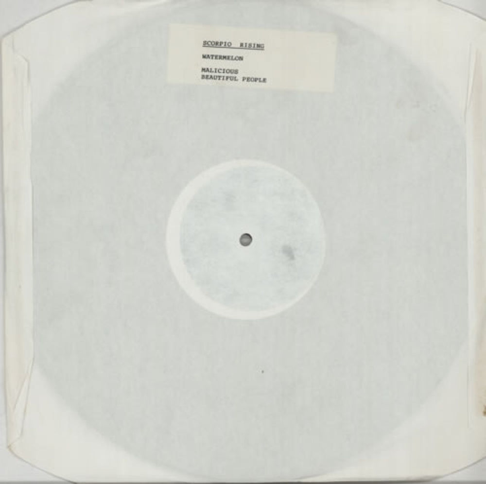 Scorpio Rising Watermelon EP UK Promo 12" vinyl single (12 inch record / Maxi-single) 12CHAP59