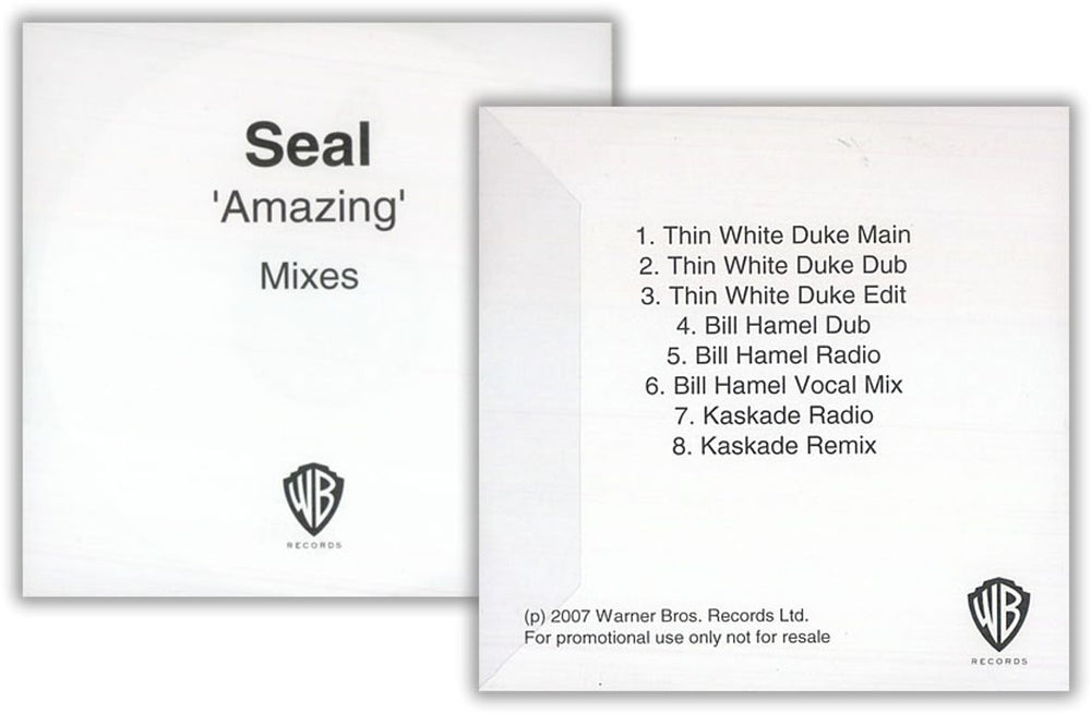 Seal Amazing UK Promo CD-R acetate CD-R ACETATE