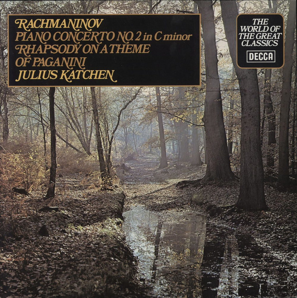 Sergei Rachmaninov Piano Concerto No. 2 & Rhapsody on a theme of Paganini UK vinyl LP album (LP record) SPA505