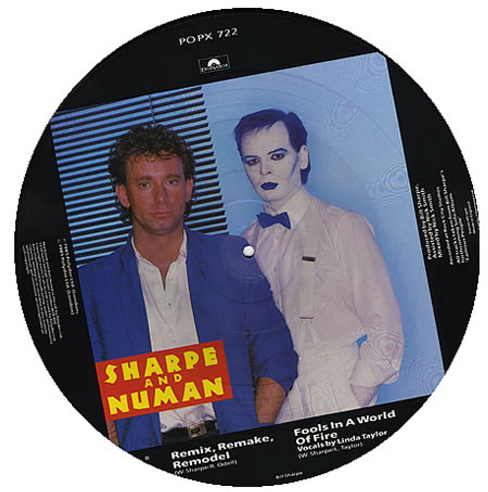 Sharpe & Numan Change Your Mind UK 12" vinyl picture disc (12 inch picture record) 3IC2PCH56811