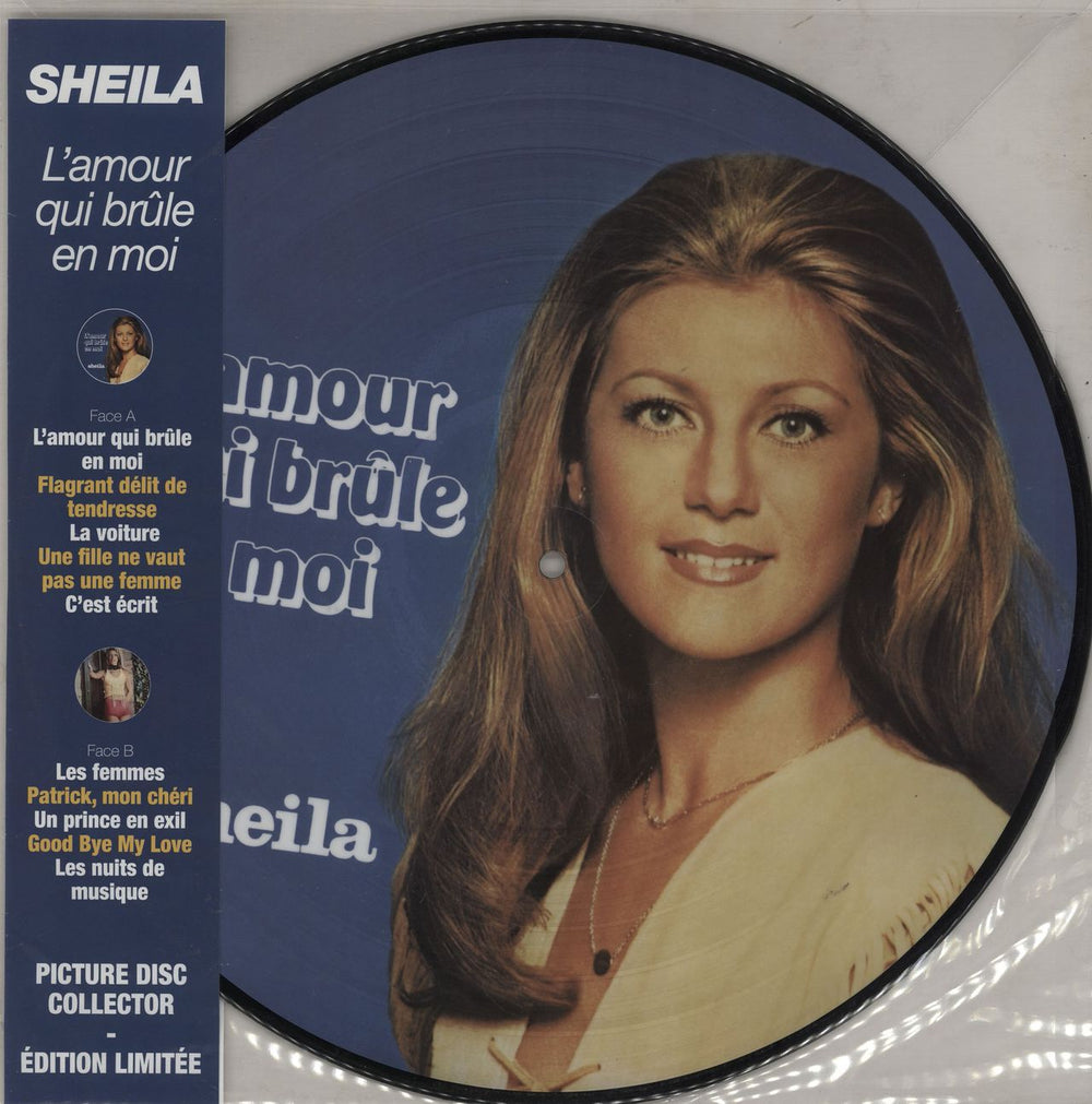 Sheila L'Amour Qui Brûle En Moi French picture disc LP (vinyl picture disc album) 0190295917227