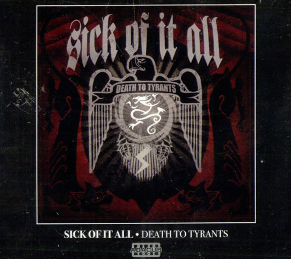 Sick Of It All Death To Tyrants US Promo CD single (CD5 / 5") ABA0025