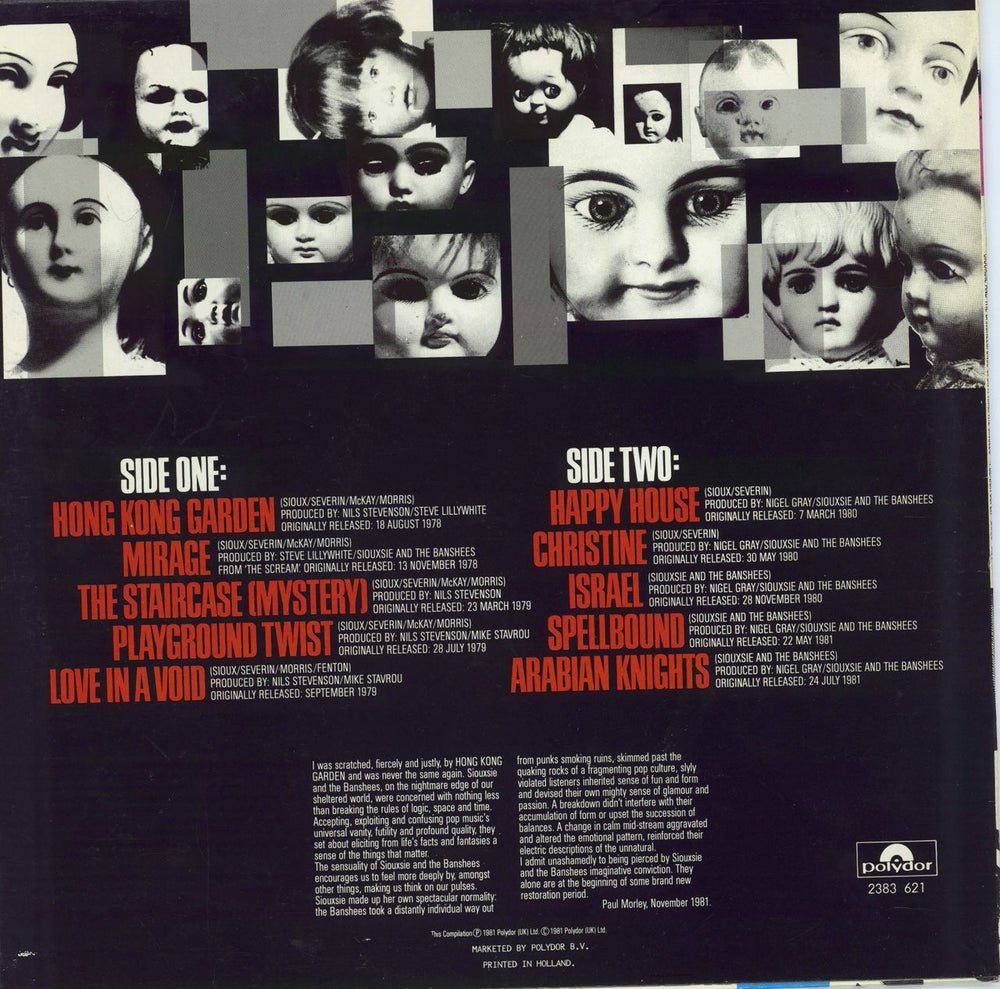 Siouxsie & The Banshees Once Upon A Time/ The Singles Dutch vinyl LP album (LP record)