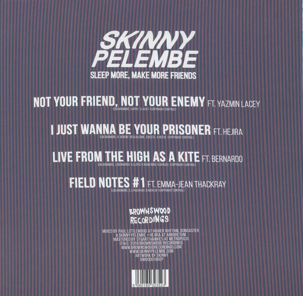 Skinny Pelembe Sleep More, Make More Friends UK 12" vinyl single (12 inch record / Maxi-single) 5060180323523