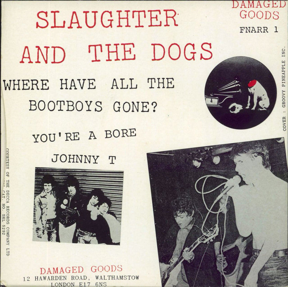 Slaughter & The Dogs Where Have All The Boot Boys Gone - Green Vinyl UK 7" vinyl single (7 inch record / 45)