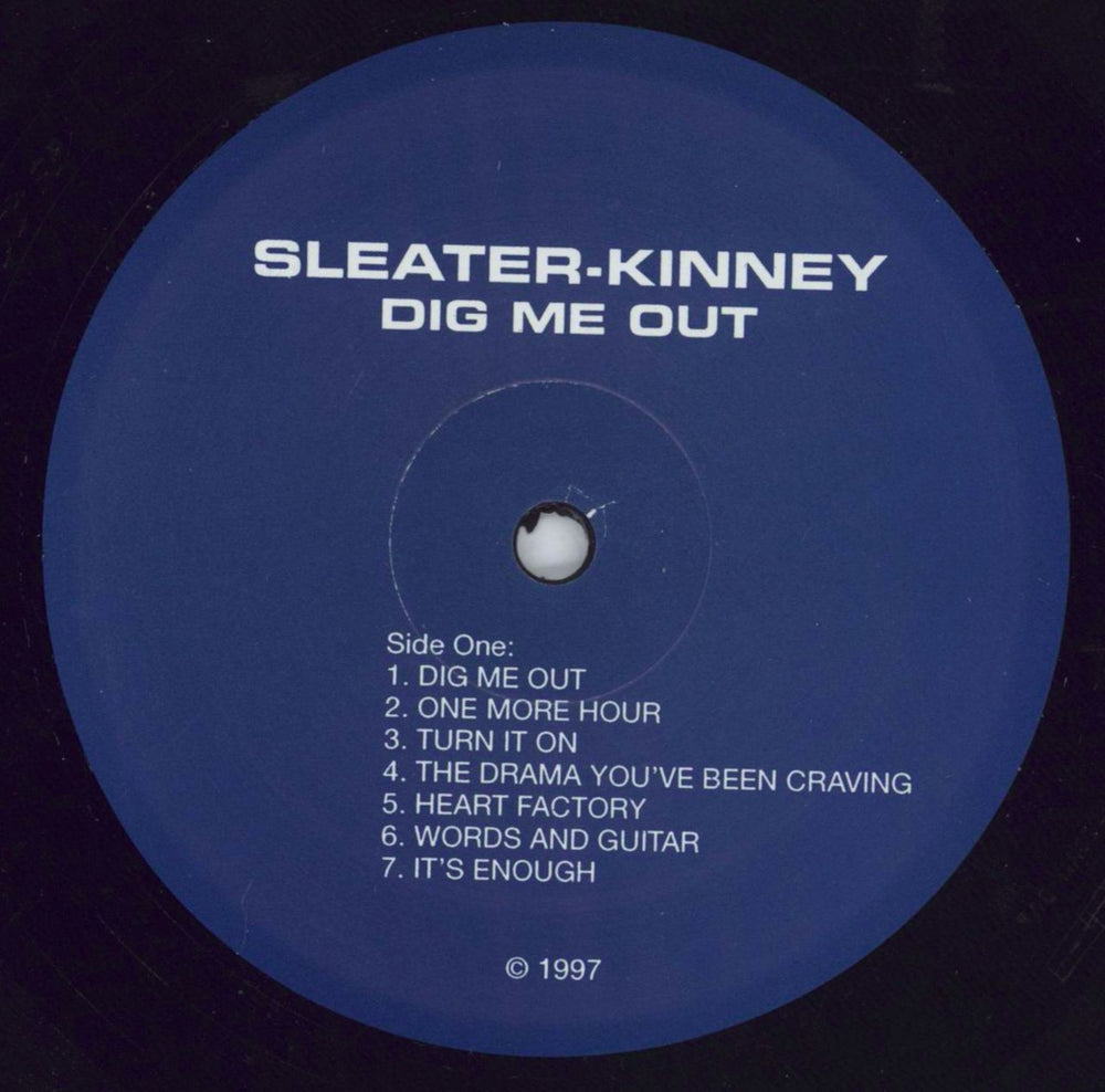 Sleater-Kinney Dig Me Out - EX US vinyl LP album (LP record) S1KLPDI817491