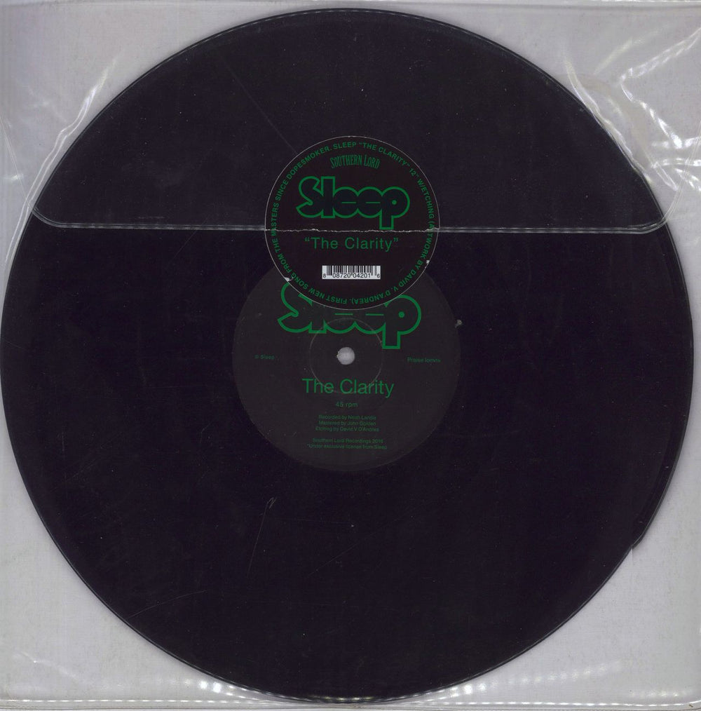 Sleep The Clarity - Black Vinyl - Etched US 12" vinyl single (12 inch record / Maxi-single) 808720042016
