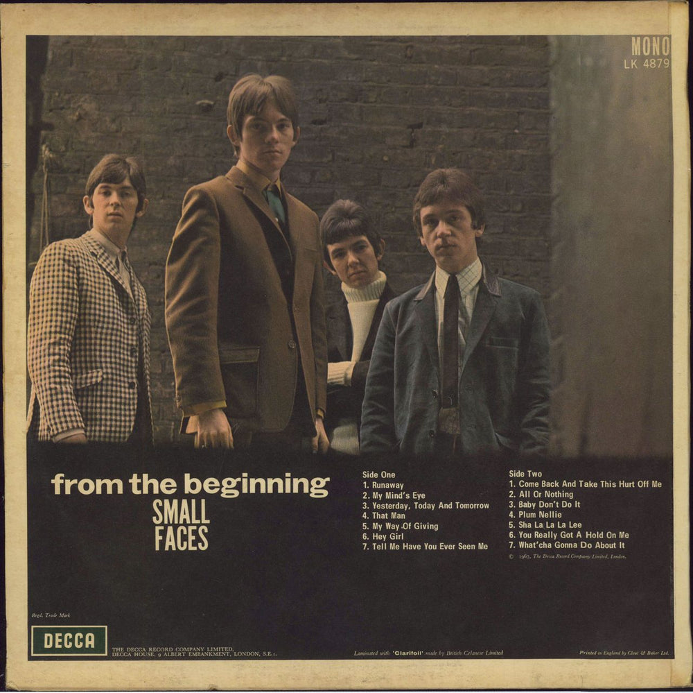 Small Faces From The Beginning - 1st - EX UK vinyl LP album (LP record)