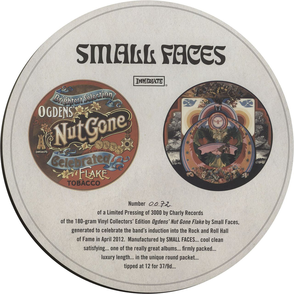 Small Faces Ogdens' Nut Gone Flake - 180gm UK vinyl LP album (LP record) 803415180110