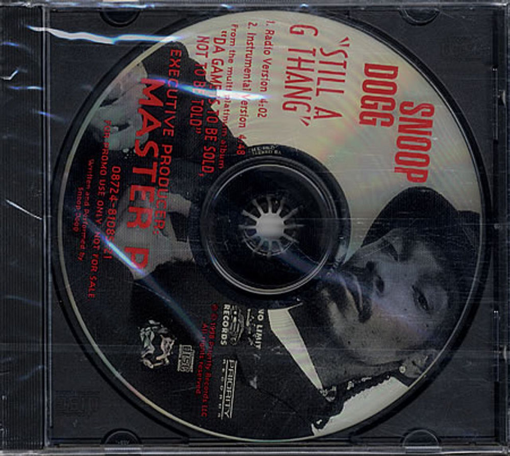 Snoop Doggy Dogg Still A G Thang US Promo CD single (CD5 / 5") DPRO81085