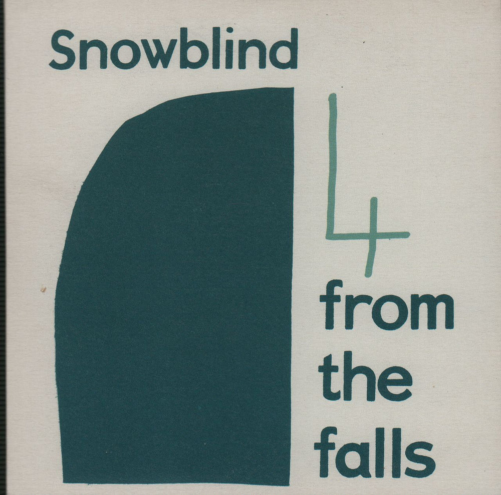 Snowblind Cut UK Promo CD single (CD5 / 5") CDSNOWDJ001